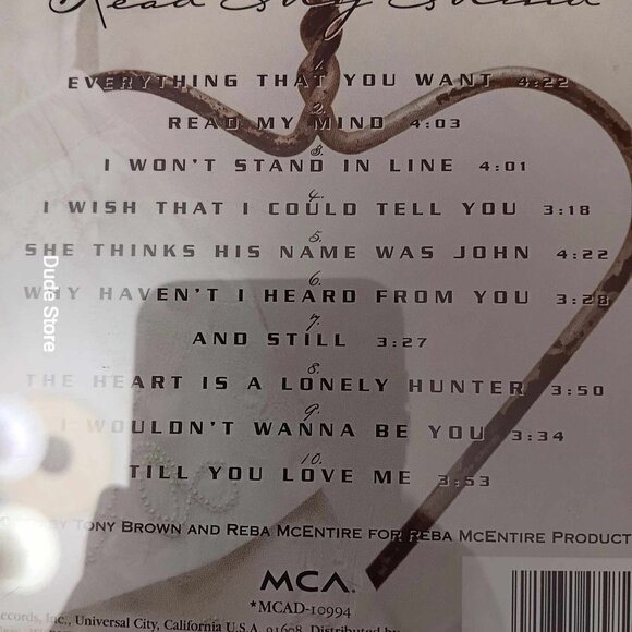 Reba McEntire - Read My Mind - 10 Songs - 1994 CD - Picture 4 of 4